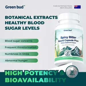 Green Bud 2 Bitter Gourd Herbal Capsules Contain Extracts of Bitter Gourd, Cinnamon, Ginseng, and Mulberry Leaves, etc. Supplement  #DealsForYouDays#summerwins