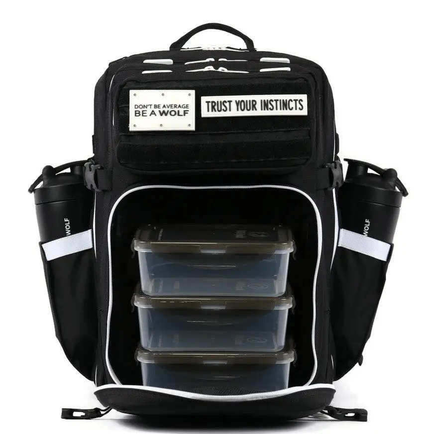 45L Alpha Black with White Accents Meal Prep Management 45L Alpha Black with White Accents Meal Prep Management