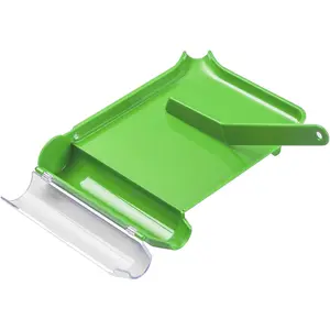 Medarchitect Right Hand Pill Counting Tray with Spatula (Light Green - L Shape)-Sanitary Medication Counter Dispenser for Pharmacists, Pharmacy Techs & Nursing Students