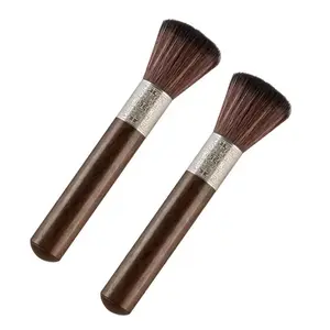 2pcs Wooden Espresso Coffee Cleaning Brush Set, Durable Wood Material, Professional Barista Tool Kit for Cafes, Easy Maintenance, Ideal for Baristas, Espresso Tools