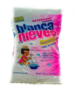 Blanca Nieves Powder Detergent, 17.6 Bag – Phosphate-Free Formula for Whiter Clothes