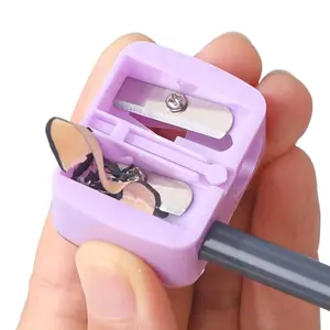 Portable Pencil Sharpener, 1 Count Professional Eyebrow Pencil Sharpener, Office Stationery, Makeup Application Accessory