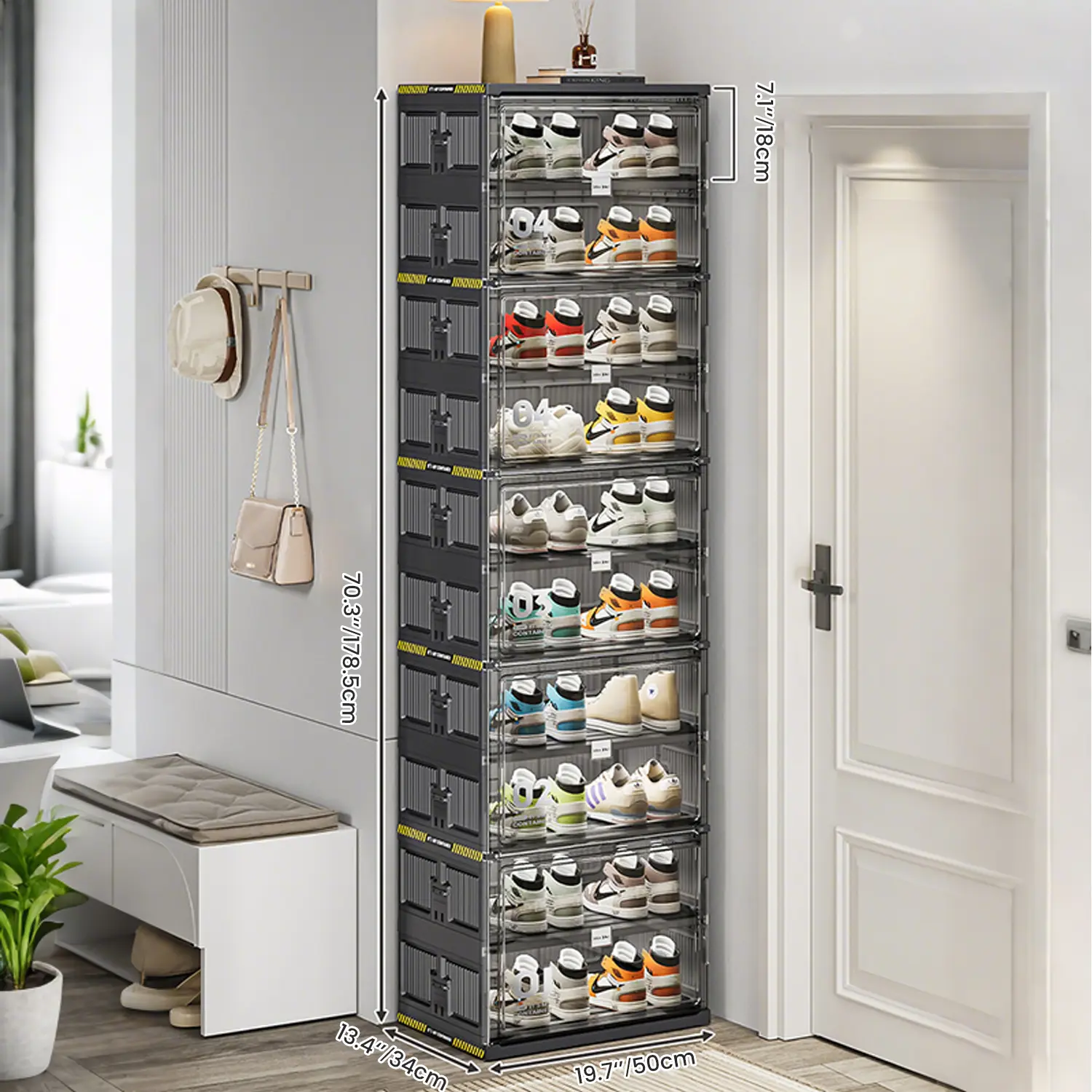 Widen and thicken 10 tier Black