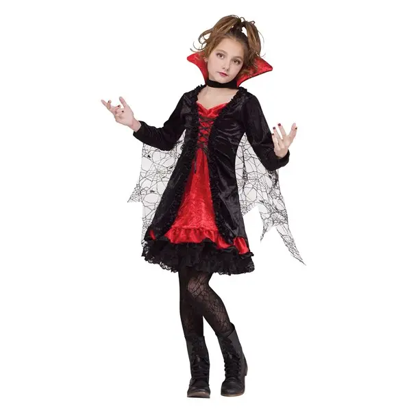 Girl's Vampire Web Costume