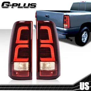Fit For 1999-2006 Chevy Silverado RED LED Tail Lights Brake Lamps w/ Harness LH+RH 2pcs G-PLUS fathersdaygift