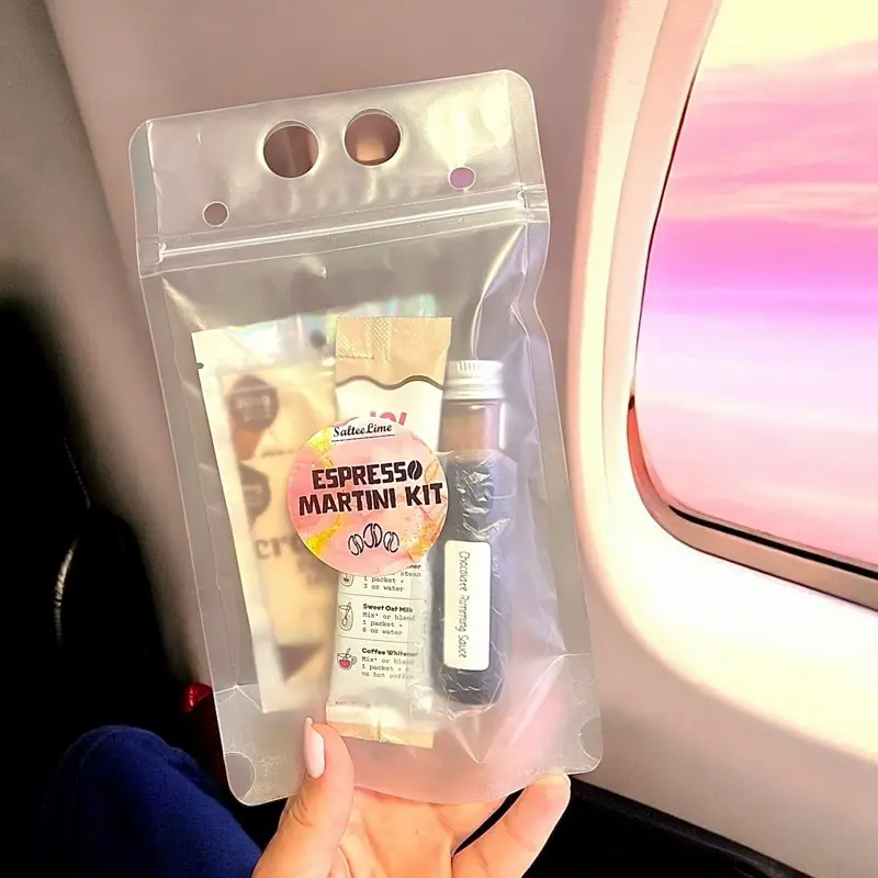 Espresso martini cocktail kit to go. Low calorie and sugar. Guilt free drinks!