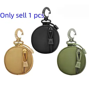 Tactical Compact Edc Bag, Military Molle Multi-Functional Durable Storage Pouch, Waterproof Nylon Zipper Closure, Outdoor Hunting Camping Hiking Gear Organizer, Hiking Equipment