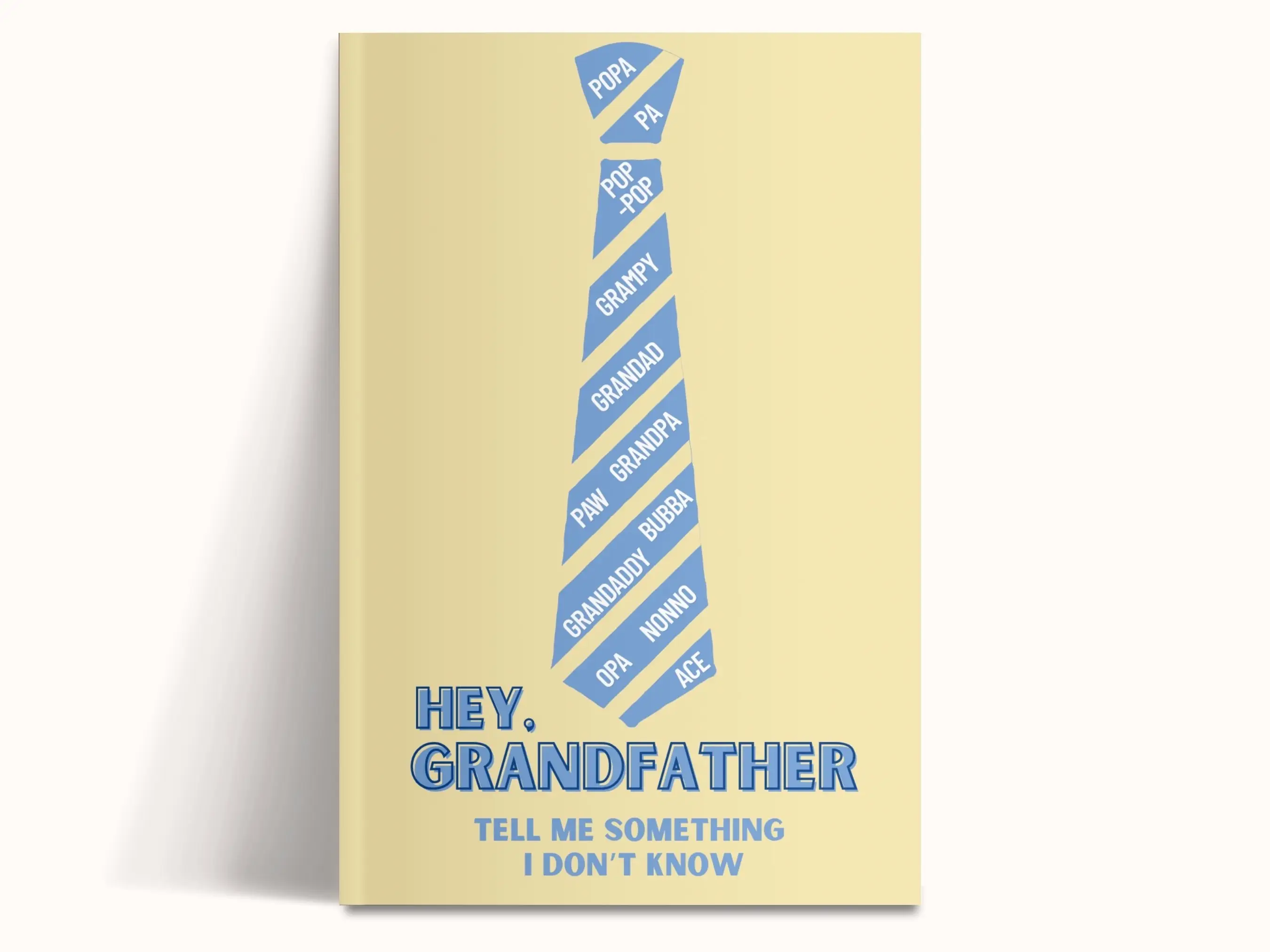 LARKINROAD Hey, Grandfather! Tell Me Something I Don't Know Grandfather Gift, Guided Prompts Keepsake Journaling Activity