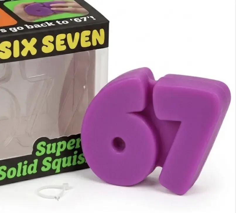 67 Gummy Candy Style Fast Rebound Sensory Squeeze Toy – Purple, Pink & Orange
