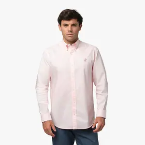 Men's Button Down Poplin Shirt — Pink/Ballarina