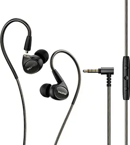P50-1MORE Penta Driver in-Ear Monitor Earphones, Hi-Res Certified Hybrid Multi-Driver HiFi Wired IEM Headphones, Detachable MMCX Connector, MEMS Mic and 3-in-1 Control, for Smartphones/PC/Tablet