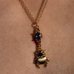 Frankenstein Elizabeth’s Blue Stone Scarab Necklace
