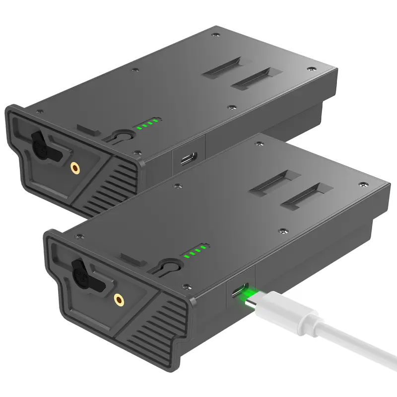 Tactacam Reveal EM6 Fireproof PC+ABS Hunting LiPo Battery 2-Piece Set - Durable Camera Accessory with 2*USB-C Charging Cable, Compatible with Tactacam Battery Pack, Cellular Trail & Game Cameras (Pro 3.0, X Pro, X Gen 3.0, X Gen 2.0, XB, SK)