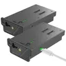 Tactacam Reveal EM6 Fireproof PC+ABS Hunting LiPo Battery 2-Piece Set - Durable Camera Accessory with 2*USB-C Charging Cable, Compatible with Tactacam Battery Pack, Cellular Trail & Game Cameras (Pro 3.0, X Pro, X Gen 3.0, X Gen 2.0, XB, SK)