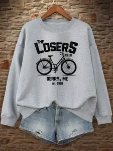 The Losers Club Sweatshirt, Vintage Bike Graphic Sweatshirt Hoodie, Stephen King's IT Sweatshirt Hoodie, Vintage Clown Sweatshirt, Scary Movies Tee