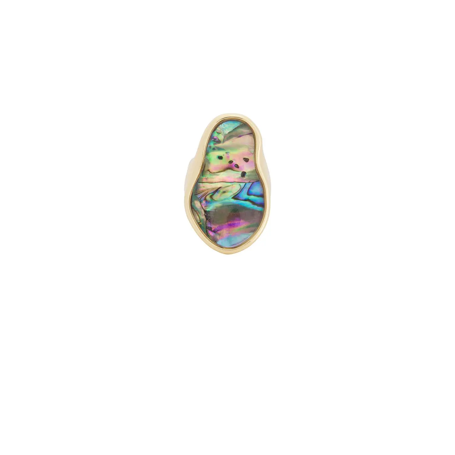 Ettika Abalone Hidden Gem Ring in Gold