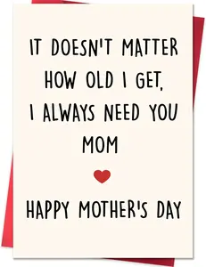 Mothers Day Card,Happy Mother's Day Cards Gifts for Mom from Daughter Son