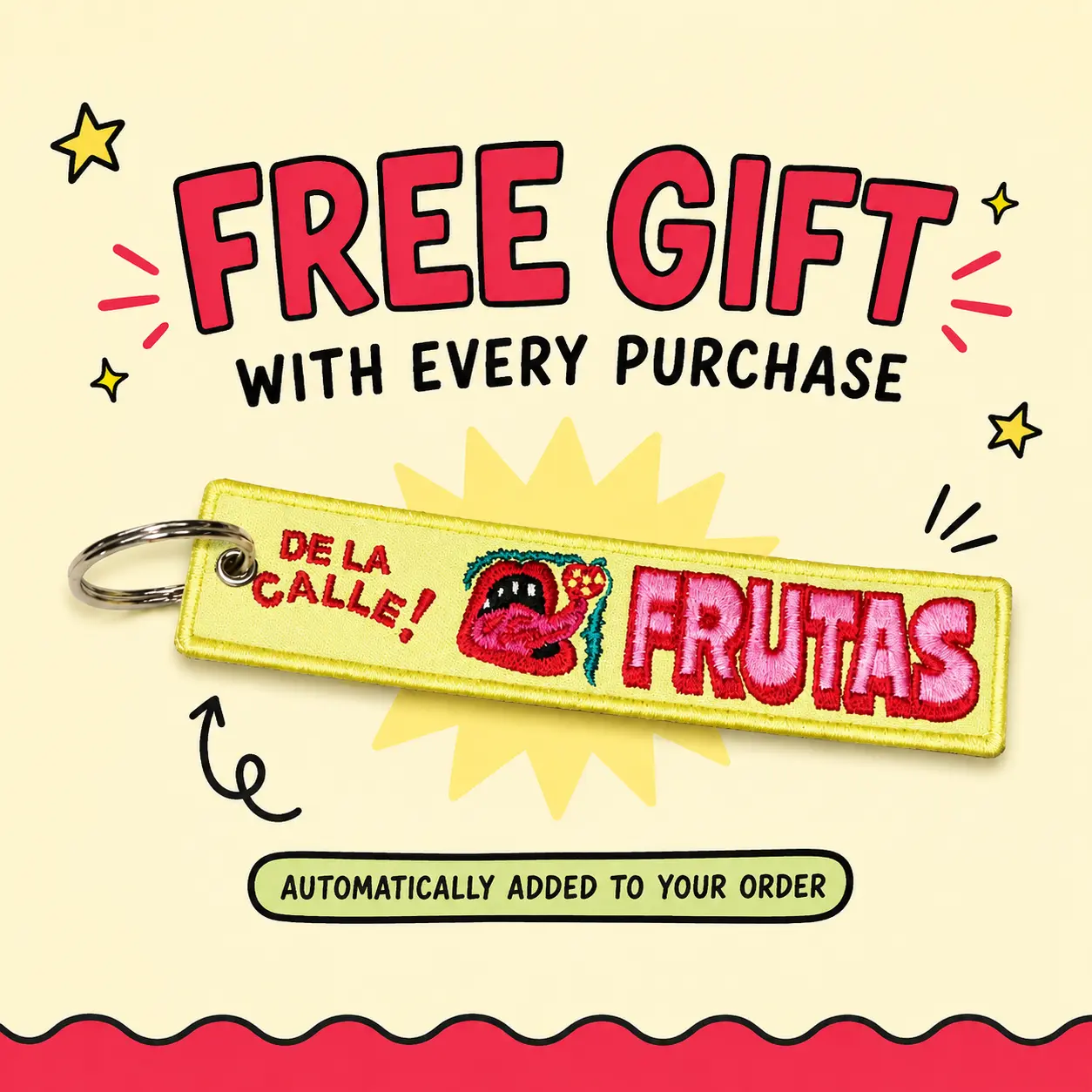 FREE GIFT WITH PURCHASE | De La Calle Frutas Keychain