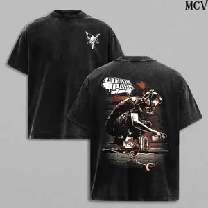 Chester Bennington Legacy Tee – Vintage Acid Wash Heavy Cotton Oversize Unisex Rock Band T-Shirt, Retro Y2K Nu Metal Streetwear Top, Linkin'n Parks Music Merch for Fans, 2000s Tour Collector Merch RVU