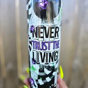 Beetlejuice Glow in dark Tumblers