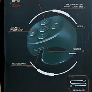 Spider Mask with 3D Hyper-Realistic Strip, Remote Ring-Activated Glowing Eyes with Dynamic Winking Effects