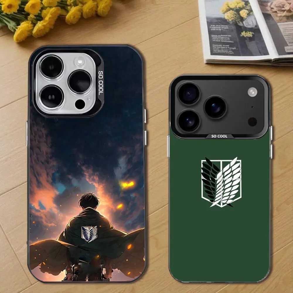 L-Levi Attack On T-Titan Phone Case For iPhone 17 Air 16 15 14 13 12 11 Pro Max Plus Samsung S26 S25 S24 S23 S22 Plus Ultra Black Tpu Cover