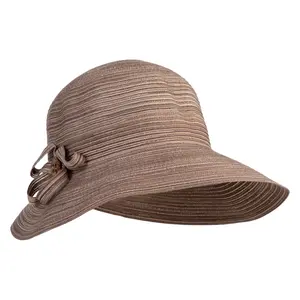 UPF 40 Women's 3.5" Brimmed Cap Blend Color Cloche Hat