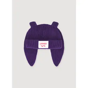 Charles Jeffrey LOVERBOY Chunky Rabbit Beanie Purple