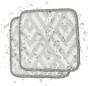 2-Piece Outdoor Chair Seat Cushion Set, Thin and Lightweight Textile Chair Pads for Outdoor Use, Easy to Clean for Chair, Office, Outdoors, Patio, Furniture