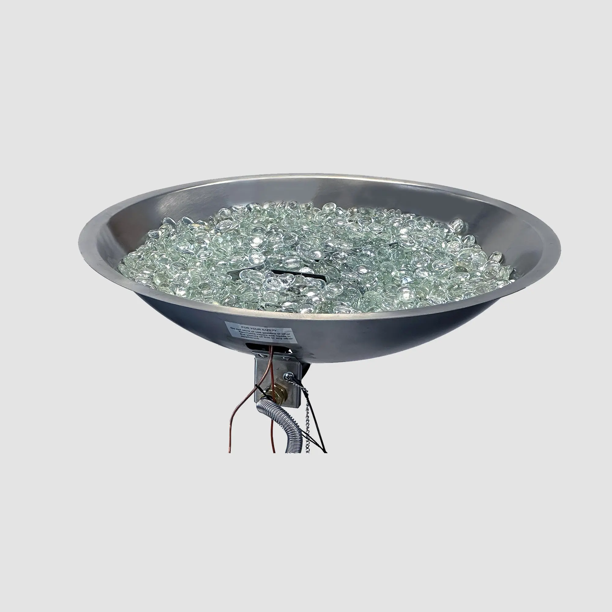 The Outdoor GreatRoom Crystal Fire Plus Round Gas Burner