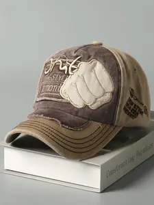 Unisex's Street Style Baseball Cap, Casual Trendy Embroidered Baseball Cap, Fashionable Hat for Men & Women for All Season
