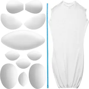 13 Pcs Pro Modular Dress Form Padding Female Dress Form Mannequin Body Padding System for Women Adjustable Body Set with Tape Measure for Sewing Making Tailoring