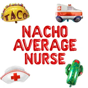 Nacho Average Nurse Banner | Fiesta graduation Party Decorations Banner Mexican Graduation | Best Nurse garland graduation grad Pda rn