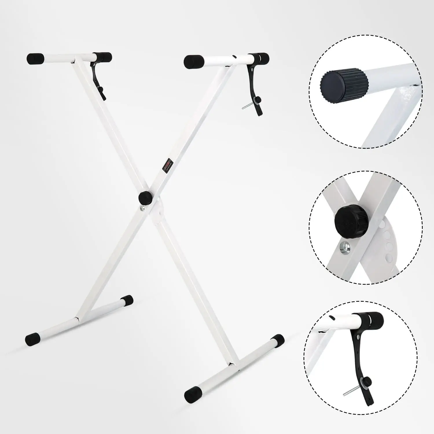 5 Core Keyboard Stand X Shape Height Adjustable Foldable Portable Key Board DJ Controller Stands