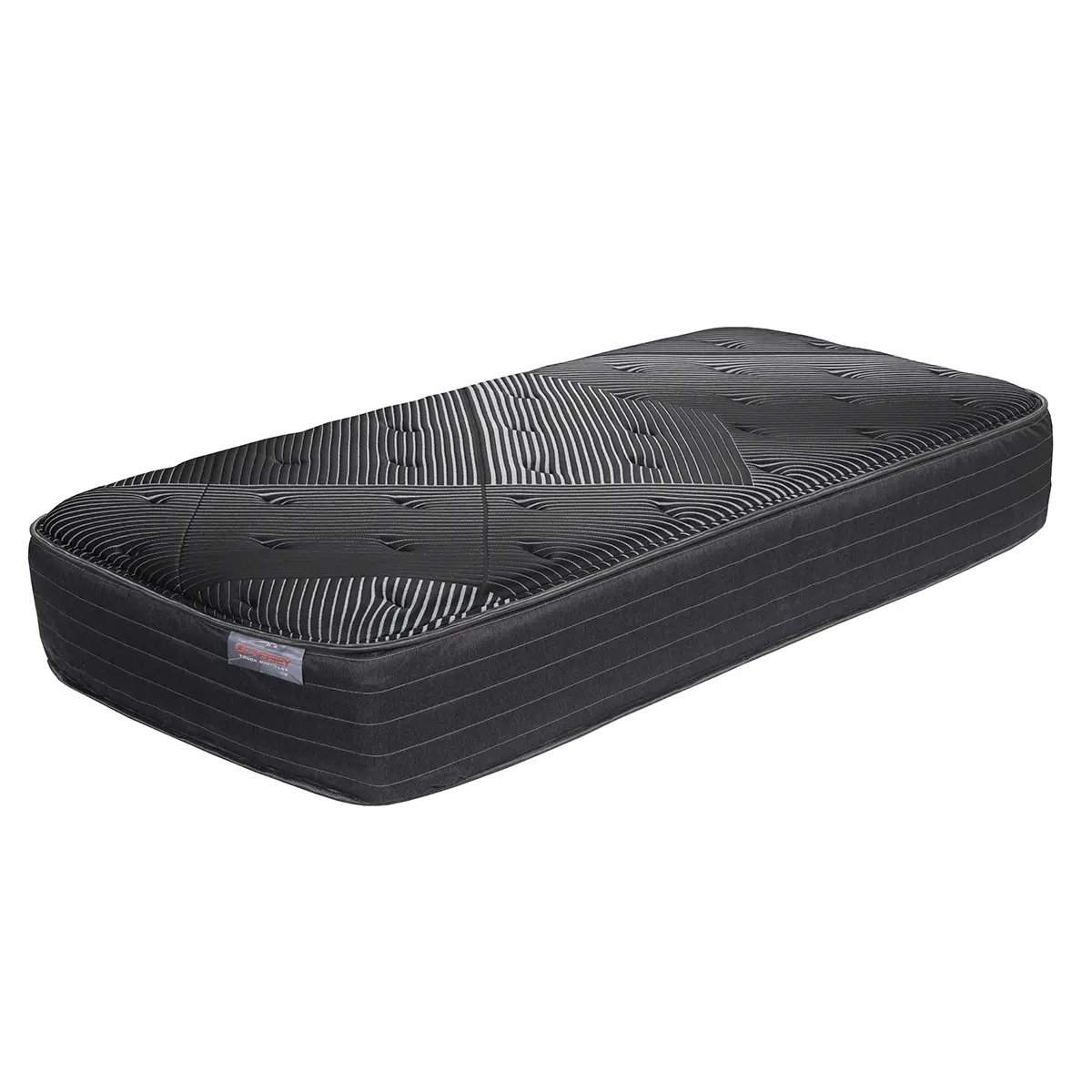 Odyssey Truck Mattress - Plush Feel, Pocketed Coils, 39x80, RV Plush, Medium Plush, Fire Safety Label, 10-12 Inches, Foam/Pocketed Coil, Ideal for Semi Trucks and RVs
