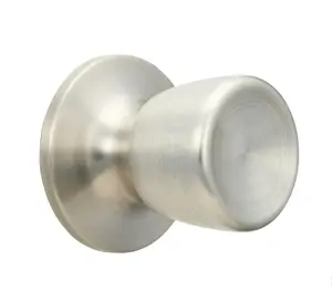 Passage Hall/Closet, Tulip Style Doorknob, Stainless Steel Finish