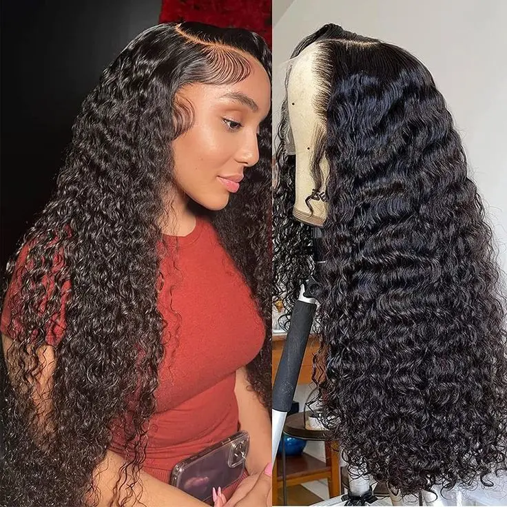 Tuneful 180 Density 13x6 Lace Front Wigs Human Hair Wave Lace Frontal Wigs 13x6 Jerry Curly Hair Wig HD Transparent Lace Frontal Wigs for Women