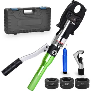 ProPress Tool Copper Tube Fittings Hydraulic Copper Pipe Crimping Tool with 1/2 inch,3/4 inch and 1 inch  Copper Pipe Press Crimpers Pressing Pliers,Suit for Narrow Space and Tee Fittings