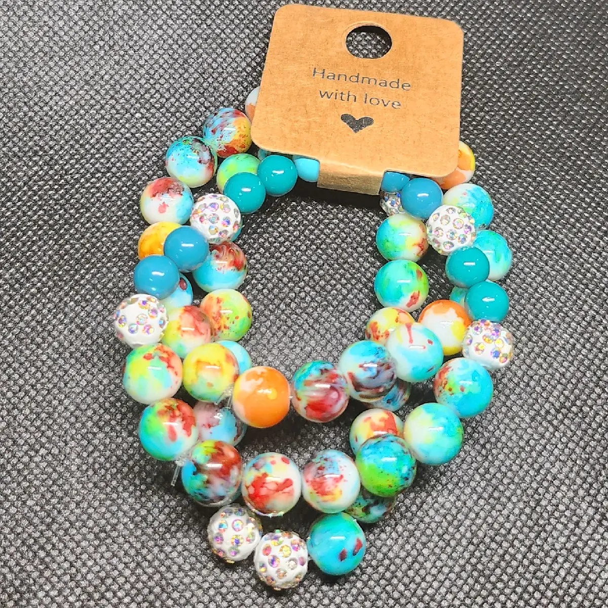 Handmade Glass Bead Bracelet Sets - Mix and Match Colors