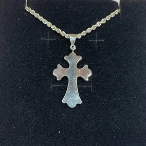 Budded cross necklace