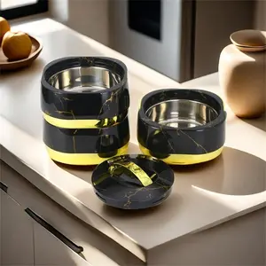 Lunch Box with Lid, 1 Set 3-layer Stainless Steel Insulated Food Container, Multifunctional Insulated Mini  Bowl Set for Home and Catering Service