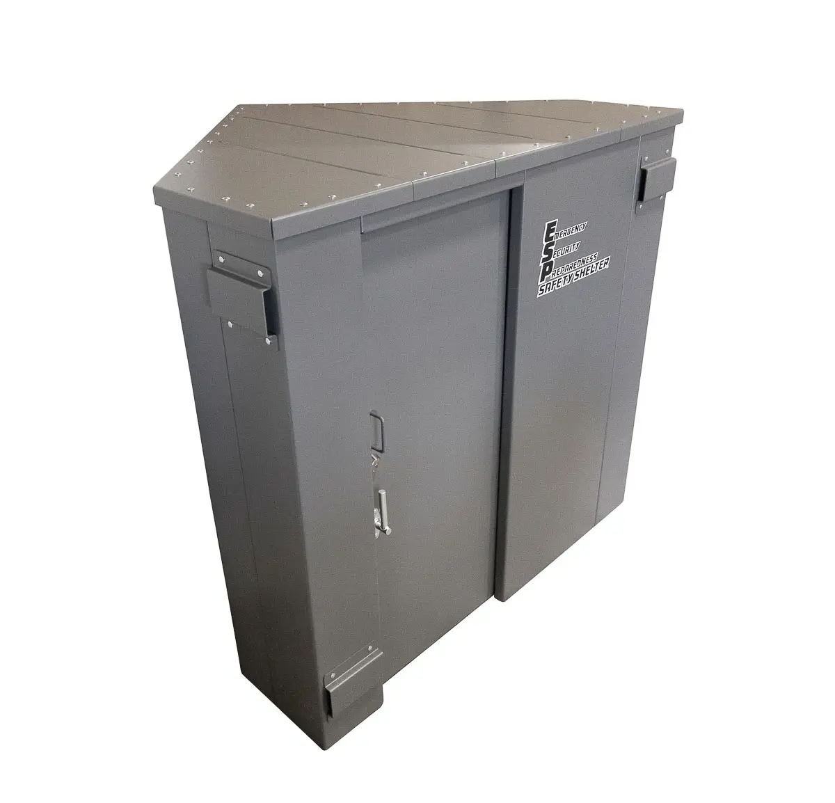 Swisher ESP Corner Safety Shelter - 6-Person Tornado Protection, 3/16” Carbon Steel, Modular Design, 5-Year Warranty, Ultimate Family Security