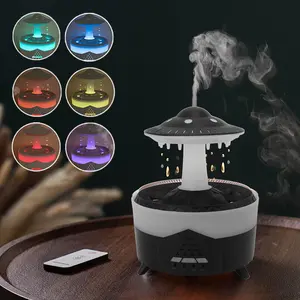 1 Raindrop Cloud Humidifier, Water Drop Humidifier Aromatherapy Machine, 7 LED color-changing lights, remote control, three timing modes, automatic shut-off, suitable for bedroom sleeping, home decoration, leisure space, and gifts for friends