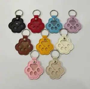 Leather Pet Fur Keepsake Keychain