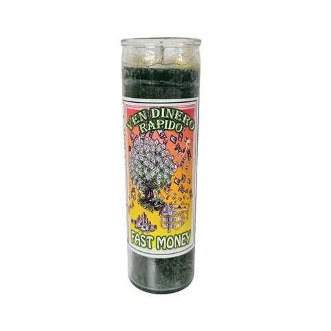 Fast Money Prepared Candle – Ven Dinero Rápido 7 Day Prayer Candle