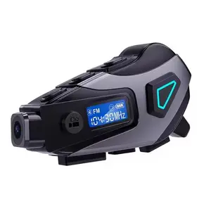 Motorcycle Helmet Wireless Headset, 1080P HD Dash Cam, Waterproof Bluetooth-compatible Earbuds, Ip65 Water Resistant, Fm Radio, 32GB Memory Card Included, Dashcam