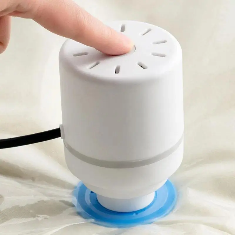Portable Electric Vacuum Pump for Storage Bags - EU/US Plug, 0.3lb, Compact, Small Size (2.75*4 in), Fast Deflation, Efficient Compression, Home & Business Trip Space Saver Organizer for Clothes Blankets