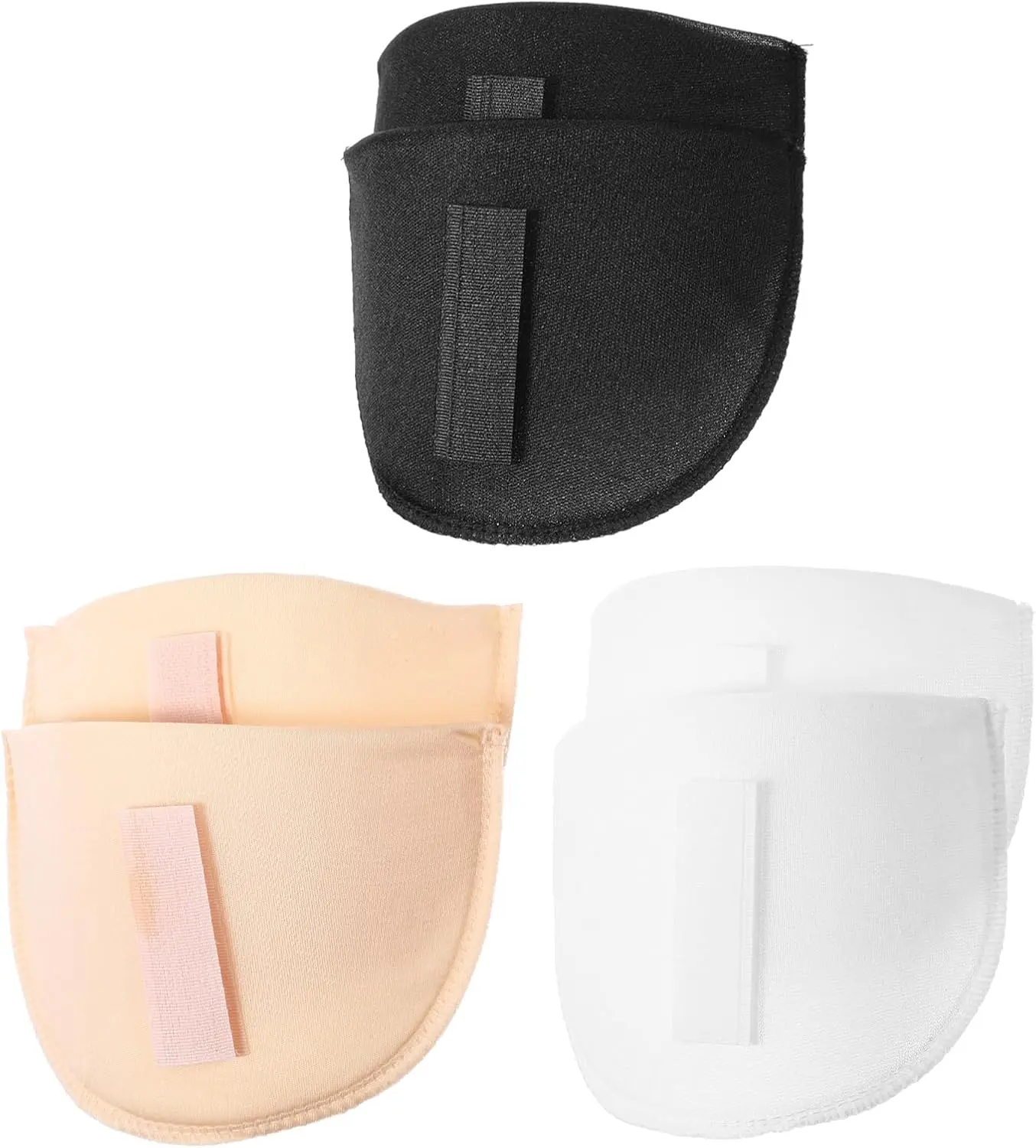 3 Pairs Shoulder Pads for Women Clothes Soft Sponge Anti-Slip Detachable Shoulder Pad Reusable No-Sewing Required High Low Shoulders Enhancer for Men Blazer Suit Coat Shirt Sewing Accessories