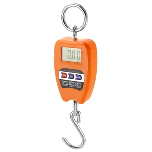 Hanging Weight Scale, 200kg/440lbs Digital Crane Scales Fish Weighing Scale Aluminum Housing LED Display Scale for Fishing, Weigh Luggage, Home Farm