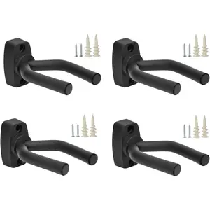 4-PACK Guitar Hangers Stands Hooks Holders Wall Mount